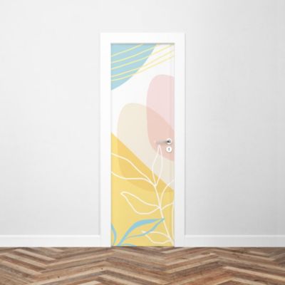 Sticker Porte Minimaliste Colorée 204 x 63 cm