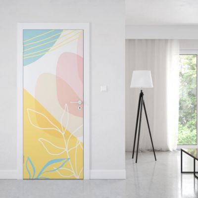 Sticker Porte Minimaliste Colorée 204 x 63 cm