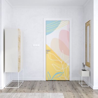 Sticker Porte Minimaliste Colorée 204 x 63 cm