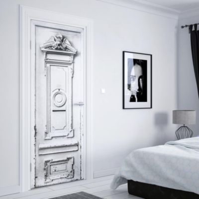Sticker Porte Peinte Blanche 204 x 83 cm
