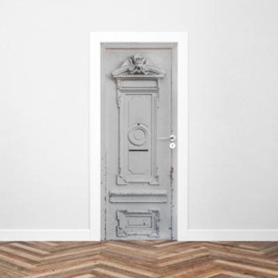 Sticker Porte Peinte Grise 204 x 83 cm