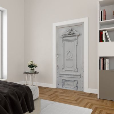 Sticker Porte Peinte Grise 204 x 83 cm
