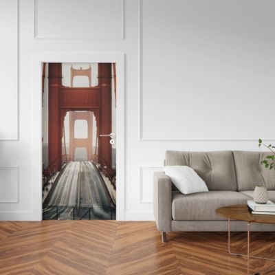 Sticker Porte Pont Golden Gate 204 x 63 cm