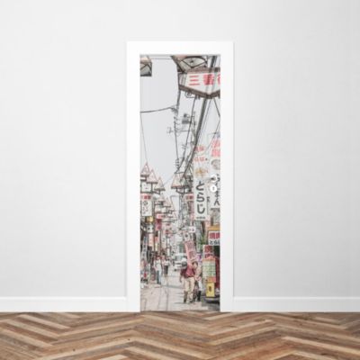 Sticker Porte Rue Japonaise 204 x 63 cm