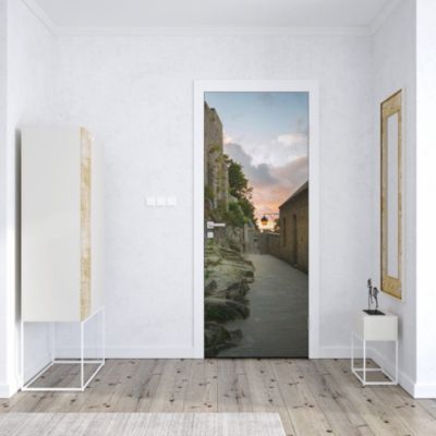 Sticker Porte Ruelle Mont Saint Michel 204 x 83 cm