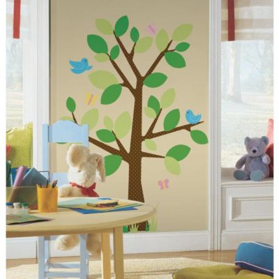 Sticker repositionnable arbre géant printanier