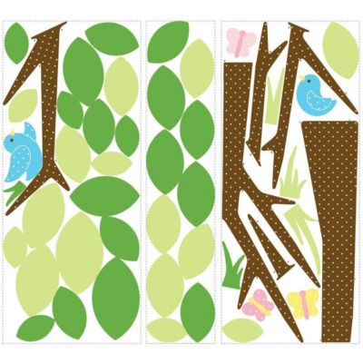 Sticker repositionnable arbre géant printanier