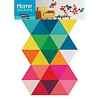 Sticker Triangles couleurs 49 x 69 cm