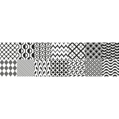 Stickers adhésifs escalier carrelages contremarche - THOR - 2 bandes de 15x105cm