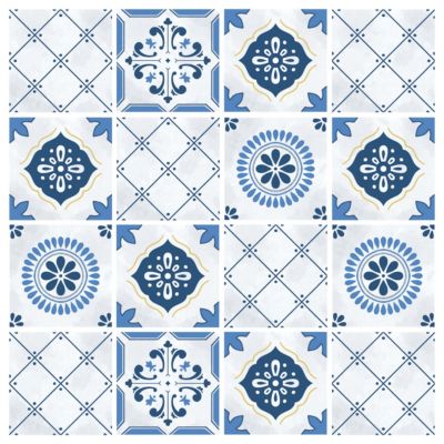 Stickers carrelage carreaux de ciment 20x20cm - Kit de 12