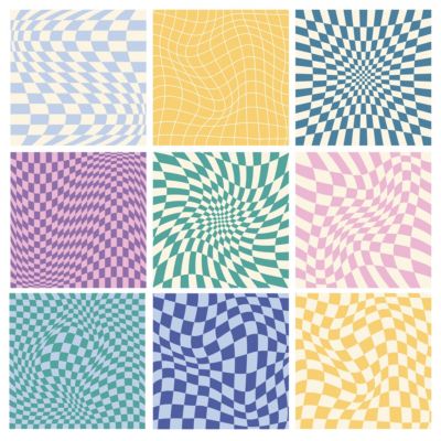 Stickers carrelage carreaux de ciment multicolore 10X10cm -Kit de 60