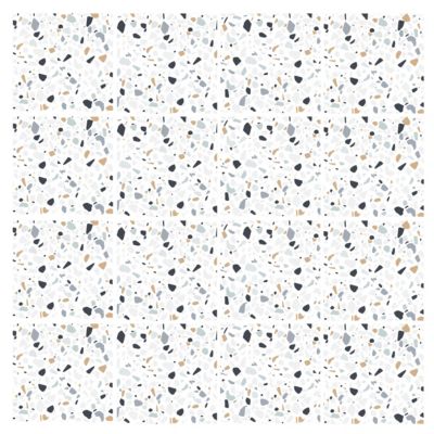 Stickers carrelage carreaux terrazzo 10x10cm - Kit de 12