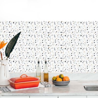 Stickers carrelage carreaux terrazzo 10x10cm - Kit de 12