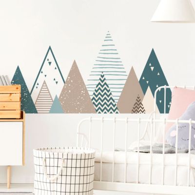 Stickers enfant montagnes scandinaves irinka 60 x 100 cm