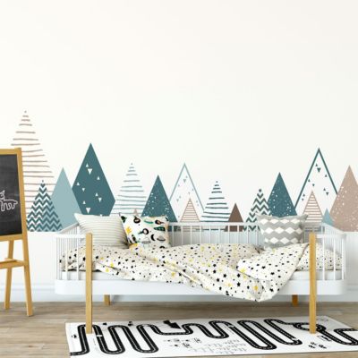 Stickers enfant montagnes scandinaves irinka 60 x 100 cm