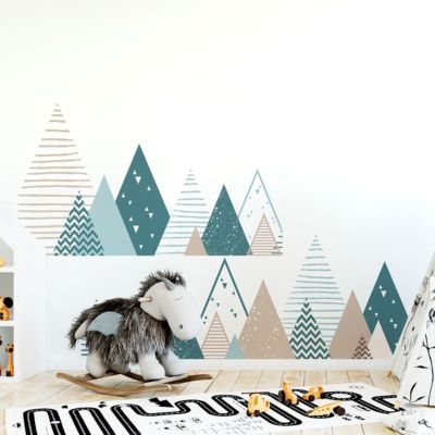 Stickers enfant montagnes scandinaves irinka 60 x 100 cm