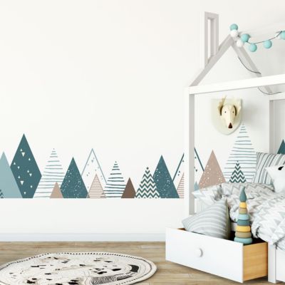 Stickers enfant montagnes scandinaves irinka 60 x 100 cm