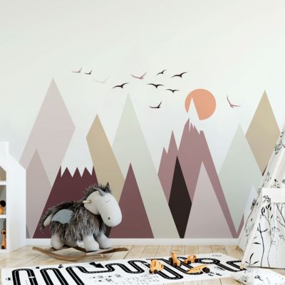 Stickers enfant montagnes scandinaves katenkka 110 x 165 cm