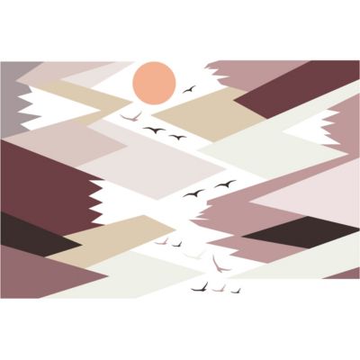 Stickers enfant montagnes scandinaves katenkka 110 x 165 cm