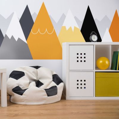 Stickers enfant montagnes scandinaves licaka 80 x 120 cm