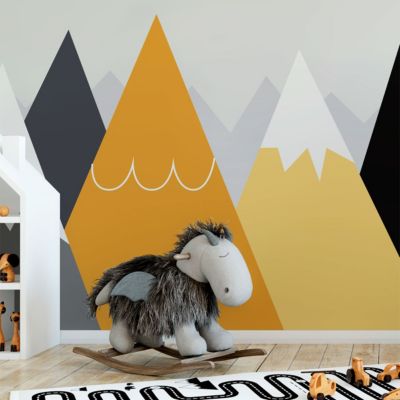 Stickers enfant montagnes scandinaves licaka 80 x 120 cm