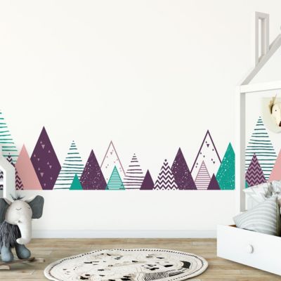 Stickers enfant montagnes scandinaves madoka 100 x 170 cm