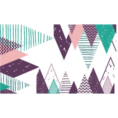Stickers enfant montagnes scandinaves madoka 100 x 170 cm