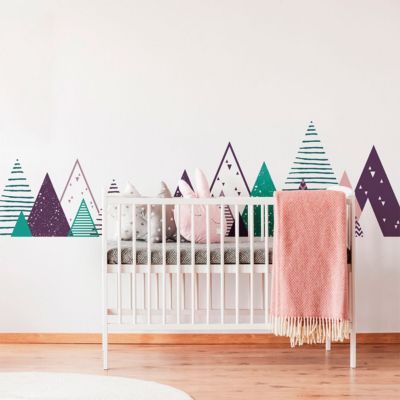 Stickers enfant montagnes scandinaves madoka 100 x 170 cm