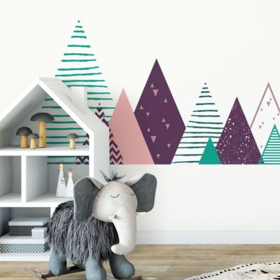 Stickers enfant montagnes scandinaves madoka 100 x 170 cm