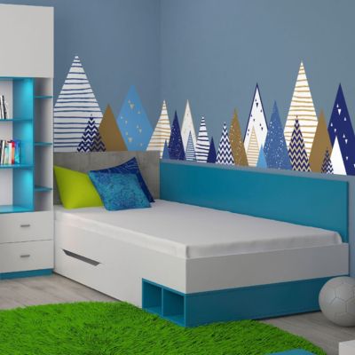 Stickers enfant montagnes scandinaves rimka 110 x 185 cm