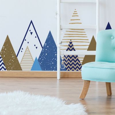 Stickers enfant montagnes scandinaves rimka 110 x 185 cm