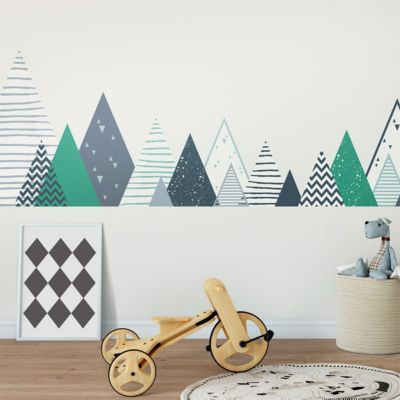 Stickers enfant montagnes scandinaves zorka 110 x 185 cm