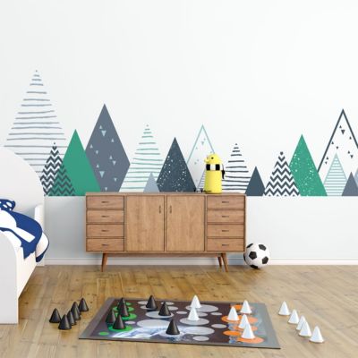Stickers enfant montagnes scandinaves zorka 110 x 185 cm