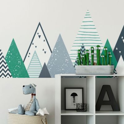 Stickers enfant montagnes scandinaves zorka 110 x 185 cm