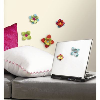 Stickers FLEURS 3D repositionnables (23 Stickers)