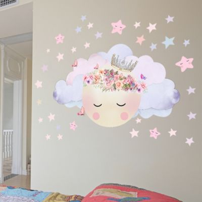 Stickers muraux chambre enfant stickers muraux roses stickers muraux lune chambre enfant décoration murale chaleureuse