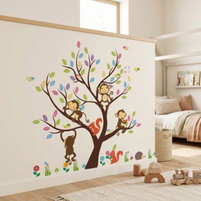 Stickers Muraux Fleurs De Cerisier Et Oiseaux - 30x60cm, PVC Givré Autocollant - Pour Murs, Fenêtres, Meubles, Carrelage