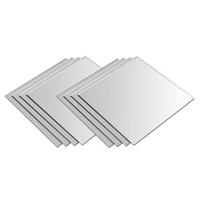 Stickers Muraux décoration adhésifs8 miroirs carrés 20x20cm