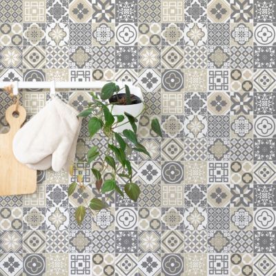 Stickers muraux - Sticker Mural Carrelage adhésif Cuisine Salle de Bain - 24 STICKERS CARRELAGES CIRIANO - 24stickers15x15cm