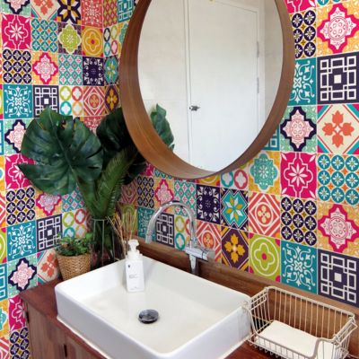 24 Stickers Carrelage Mosaïque - 15x15cm, Imperméables, Pour Cuisine & Salle De Bain - Déco Facile