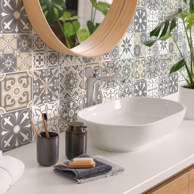 Stickers muraux - Sticker Mural Carrelage adhésif Cuisine Salle de Bain - 9 STICKERS CARRELAGES CAVALARI - 9stickers15x15cm