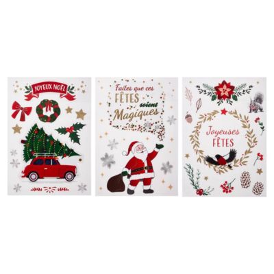 Stickers pop revisité 29 x 40 cm - feeric lights & christmas