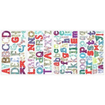 Stickers repositionnables alphabet esprit bohème