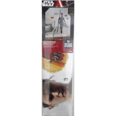Stickers repositionnables géants Rey, Star Wars Episode VII 140x73