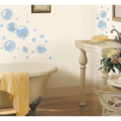 Stickers repositionnables motifs bulles de savon