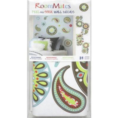 Stickers repositionnables motifs cachemires