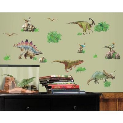 Stickers repositionnables sur le thème des dinosaures jusqu'à 35 cm