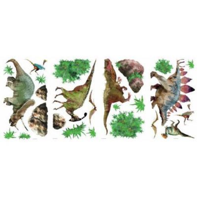 Stickers repositionnables sur le thème des dinosaures jusqu'à 35 cm