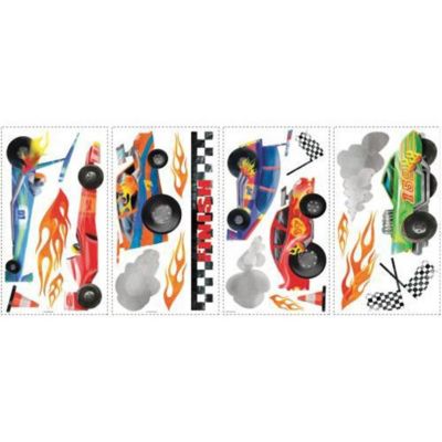 Stickers repositionnables sur le thème des voitures de course