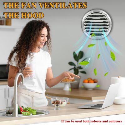 STOCK ALL 100mm Grille d'aération ronde en acier inoxydable 304, À visser Grille Ventilation Hotte - Protection contre les insecte